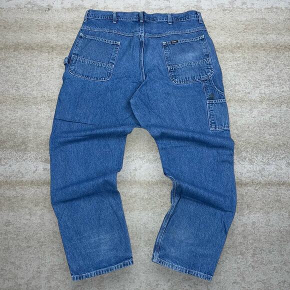 Vintage Y2K Key Imperial Carpenter Jeans 40x32 Baggy Wide Leg Fit Medium Wash - Picture 1 of 5